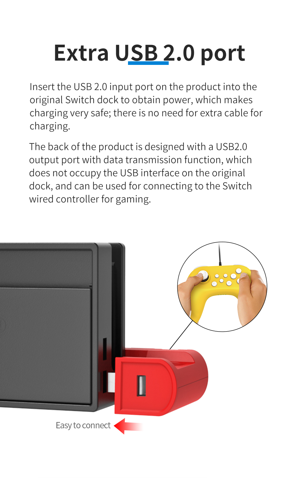 DOBE Charging Dock For Nintendo Switch