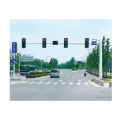 Galvanized steel traffic signal lighting pole