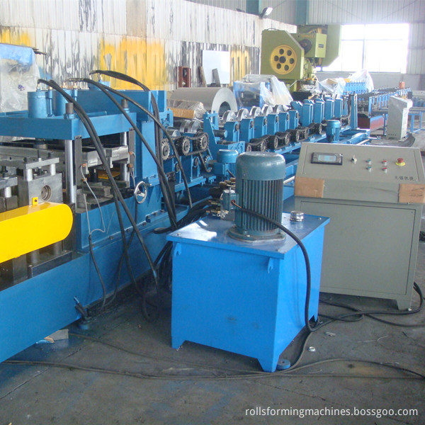 Pre-Cutting building steel frame steel purline machine CZ purlin roll forming machine 