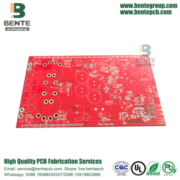 Red Ink 2 Layers PCB FR4 Tg135 Standard PCB HASL lead free
