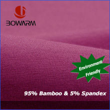 Wholesale 94% Bamboo 6% Lycra Material Single Jersey Knitting Fabric