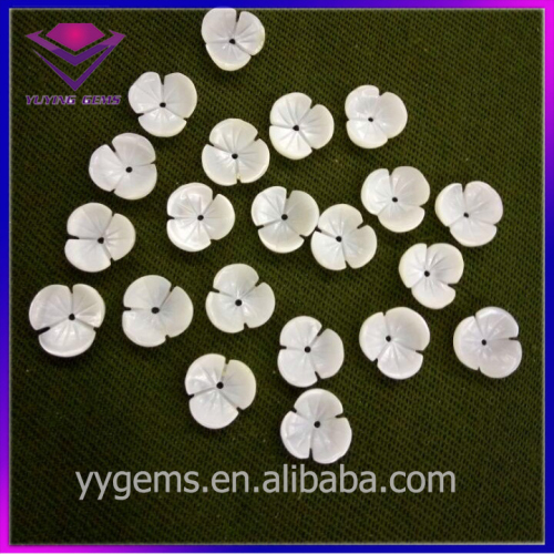 10MM Natural Mother of Pearl 3D Little Bowl Flower Shape Shell Crafts Pieces