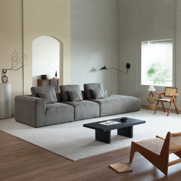 Nordic Minimalist Sectional Sofa with Removable Cover Fabric