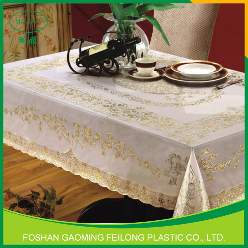 Hot Selling New Design Pattern Eco-Friendly Tablecover /Square PVC Tablecloth