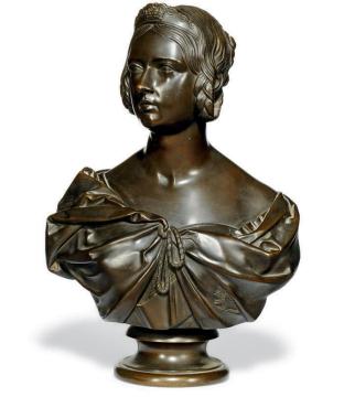 High Quality Casting Bronze Queen Victoria Bust Statue
