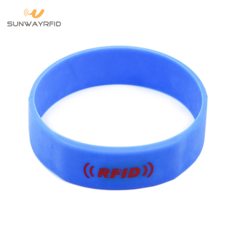 Round 13.56MHZ Silicone RFID Wristbands