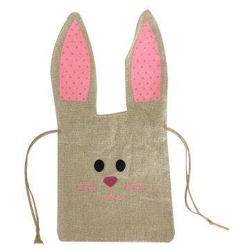 Easter burlap portable candy bag