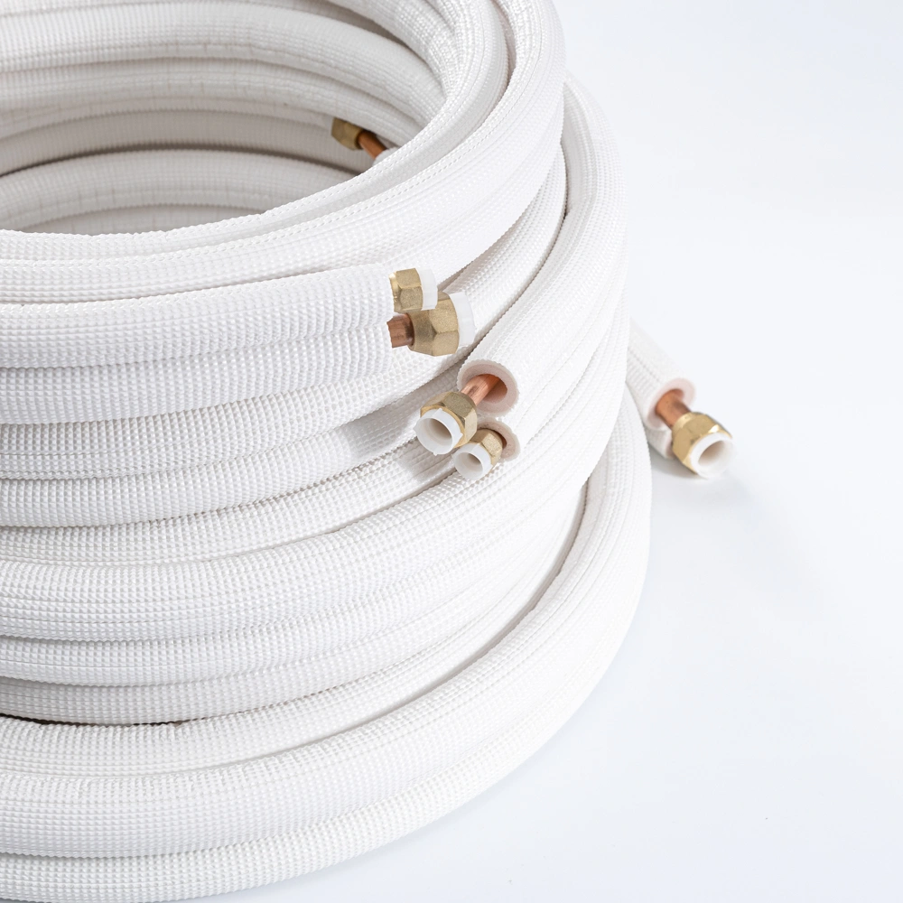 Tubo Doppio Isolato Per Aria Condizionata 1/4″ E 3/8″ – Lunghezza 3 M O 5 M, In Rame E Alluminio