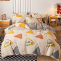 Impressão de cama escovada de luxo Custom Filted Sheets Beddingset
