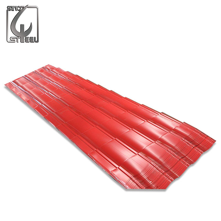 25um T Shape Color Galvanized Roofing Sheets PPGI IBM Corrugated Sheet