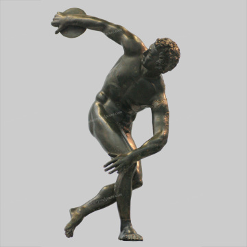 Sport art work metal sporting man antique roman sportsman bronze sculpture