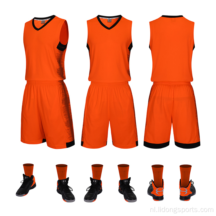 Ontwerp basketbaluniform Custom Number Basketball Jersey