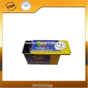 Rectangle Sliding Tin Box
