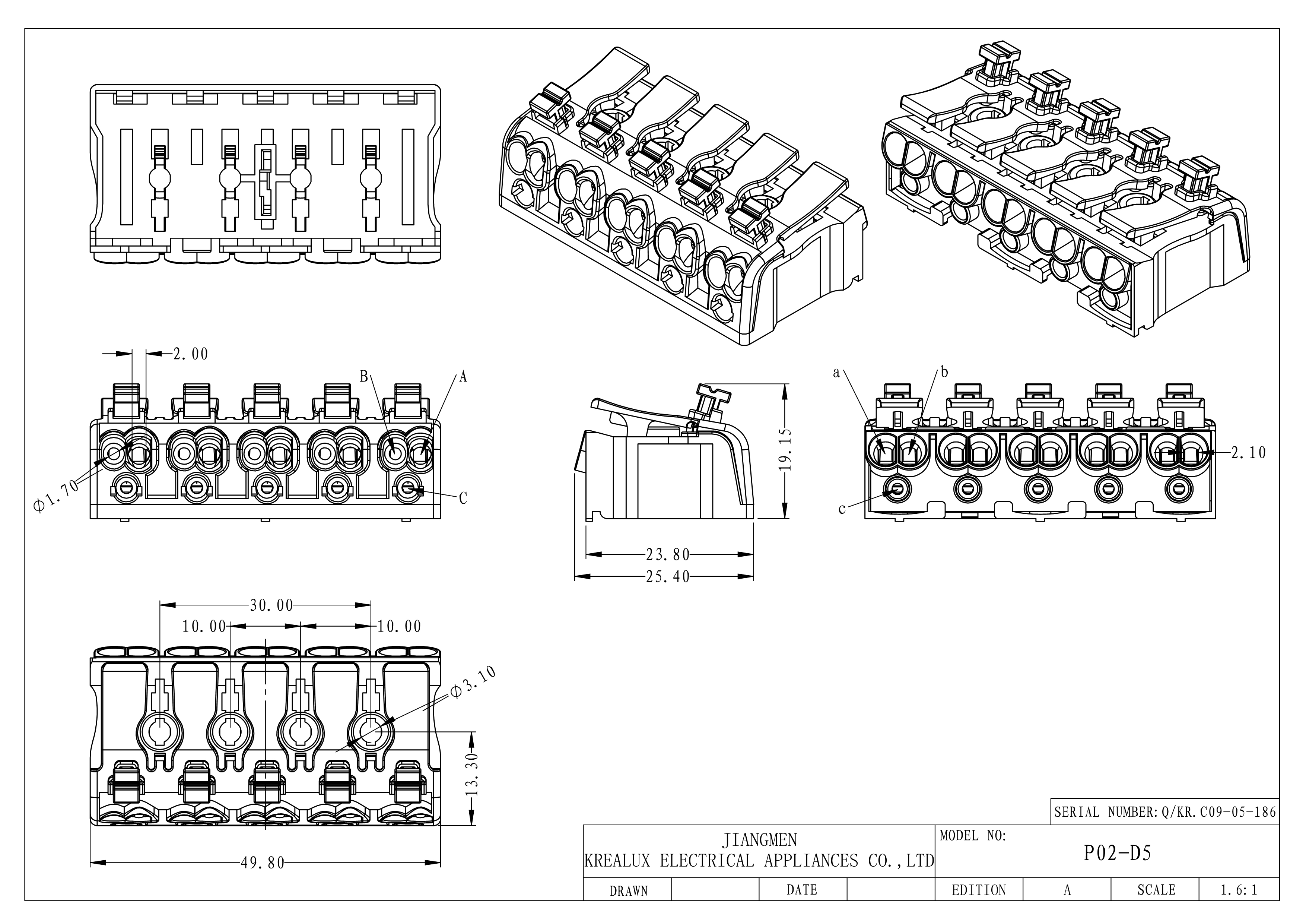 Wire Connector With Release Button