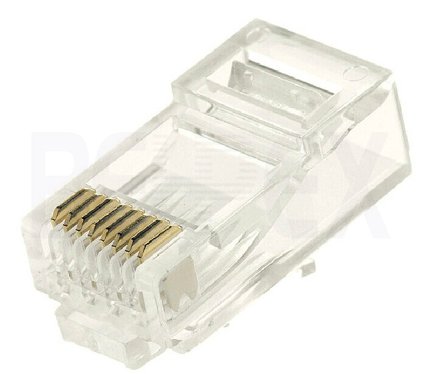 OEM UTP Clear Crystal Plug Cat5e Rj45 modular Plug