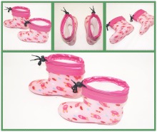 New arrival children customized rubber girls rain boot