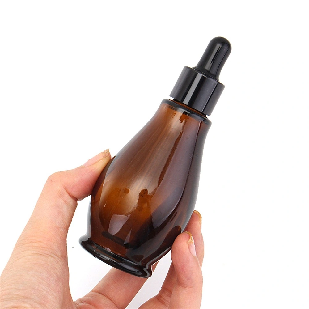 10/20/30/50/100ml Amber Glass 30ml Dropper Bottle 100ml Essential Oil Perfume Pipette Bottles Refillable Empty Container