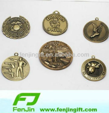 manufacture round metal souvenir badge