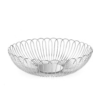stainless steel fruit and vegetable hollow round basket
