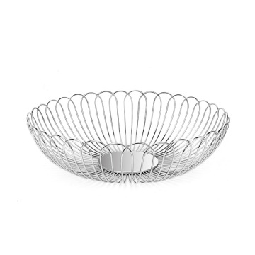 stainless steel fruit and vegetable hollow round basket