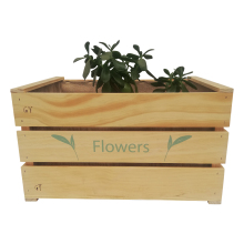 Unique Garden Supplies: Outdoor Flower Plants Pots Wooden Planter Box