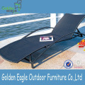 Aluminum Outdoor Sun Lounger with Wheel