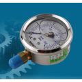 Visual hydraulic pressure gauge without cover