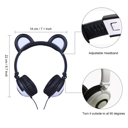 Casque promotionnel multi-couleurs pliable pour enfants