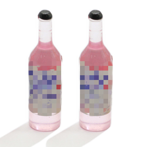 36mm Funny Resin Beer Models Simulation Vorgeben, Flasche Saft Soda Drinks Miniatur für Anhänger Charms