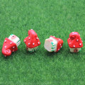 Hot Sale Mushroom House Shaped Resin Cabochon Flat Back Beads Charms Handmade Craftwork Decoration Beads Spacer