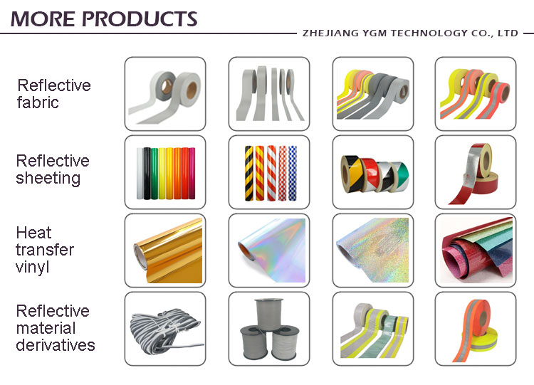 High visibility flame retardant sun warning reflective strip safety conspicuity segmented tape fabric material products