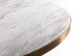 Einbeinige Esstische mit runder Marmorplatte