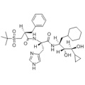 1H-imidazol-5-propanamida, N - [(1S, 2R, 3S) -1- (ciclohexilmetil) -3-ciclopropil-2,3-dihidroxipropil] -a - [[(2S) -2 - [[(1 , 1-dimetiletil) sulfonil] metil] -1-oxo-3-fenilpropil] amino] -, (57263697, aS) - CAS 126222-34-2