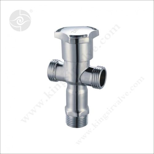 Valve d'angle de plaque chromée KS-9254