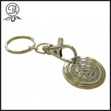 Promotional Trolley token coin metal keyrings