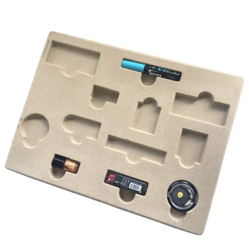 Biodegradable Bagasse Cosmetics Paper Tray Packaging