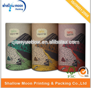 Custom printing kraft tubby tea paper box