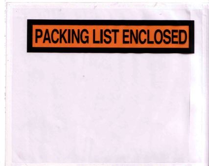 4.5x5.5inch side loading Packing list envelope