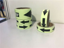 Luminous arrow sign made of Luminous sheeting