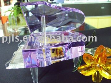 Purple crystal music box