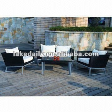 Luxury patio furniture with metal base