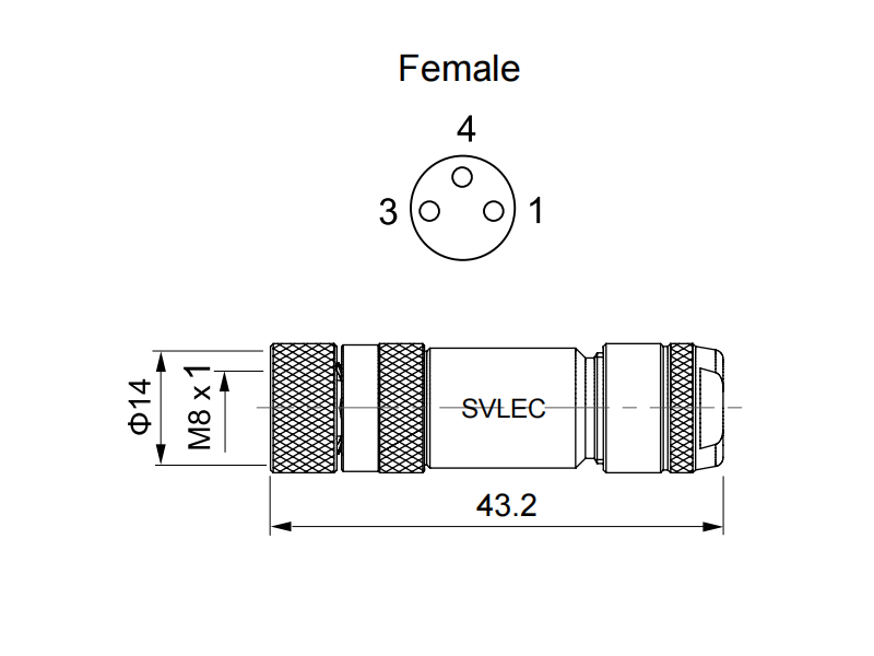 M8 shielded connector