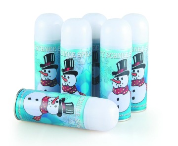 Christmas Snowman Happy Foam Snow Spray