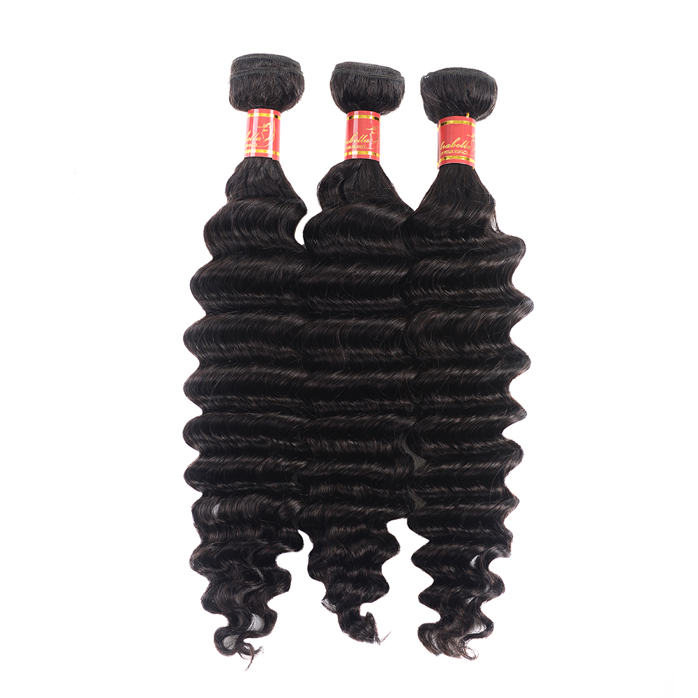 12 Inches Indian  Human Hair Loose Deep   Wave Private Label, 100% Virgin Indian Loose Deep  Bundle