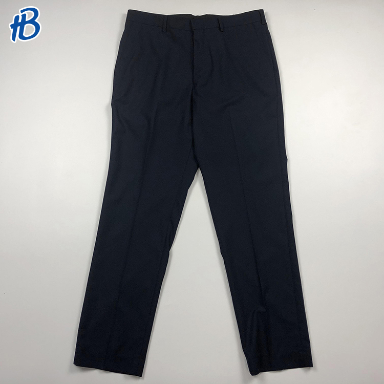 fashion men black casual trousers