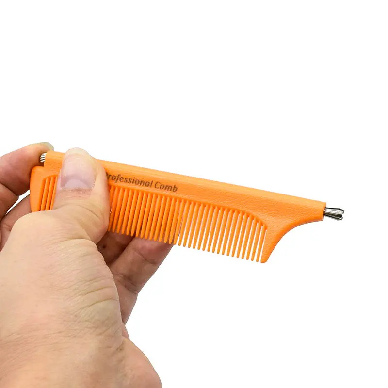 Hair Brush Metal Pin Tail Combs Hairdressing Barber Tool Flexible Comb