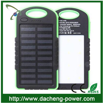 8000mah solar mobile charger solar mobile phone charger