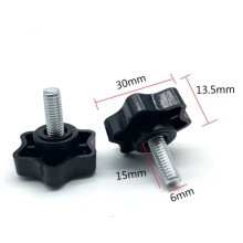 Factory Direct M5 M6 M8 M10 M12 Star Knob - Bakelite/ABS/Nylon with Female/Male Threads