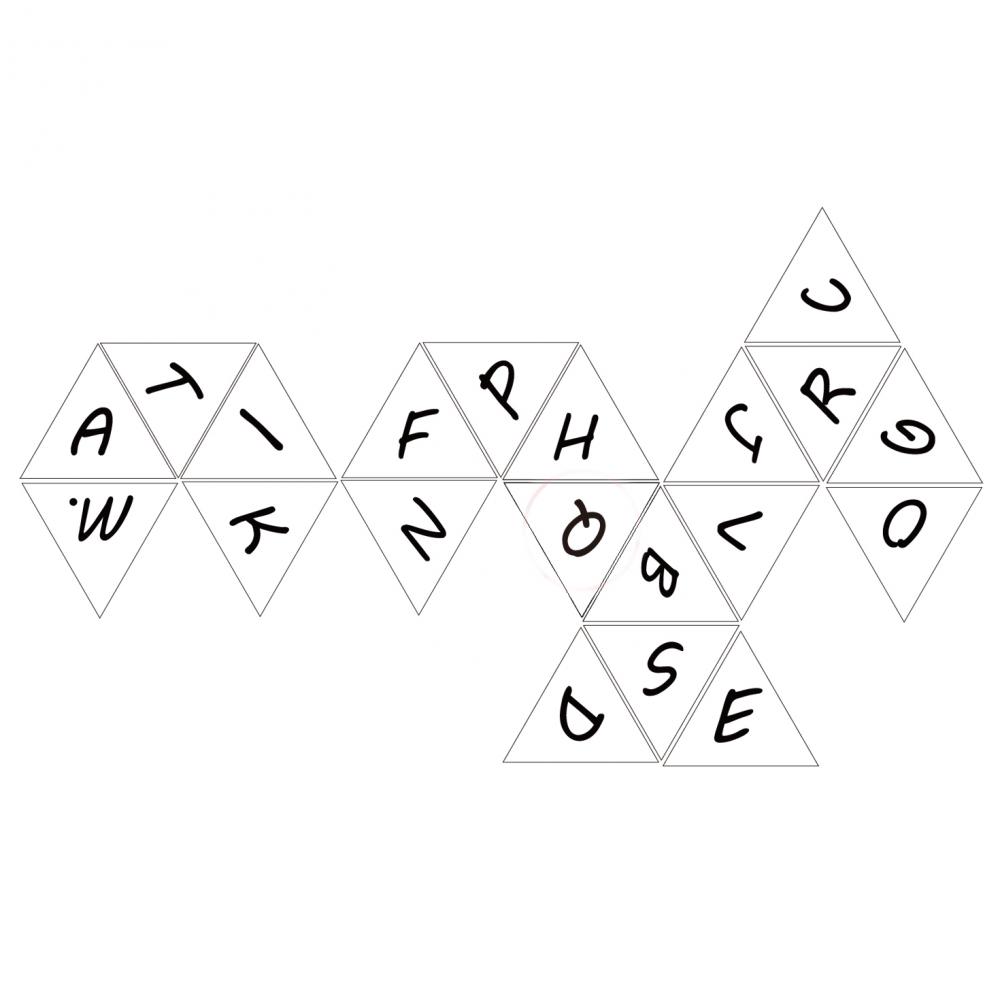 Creative English Letter D20 Dice 20 Capital 2 Creative English Letter D20 Dice 20 Capital 2