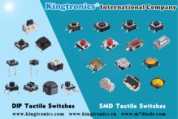 Kingtronics DIP and SMD Tactile (Tact) Switches